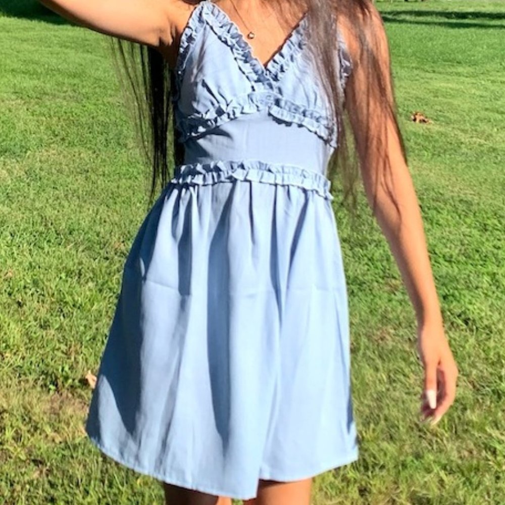Light Blue Homecoming Dress, Size 2